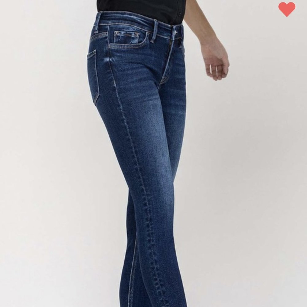 Vervet Flying Monkey Mid Rise Raw Cropped Skinny Jeans